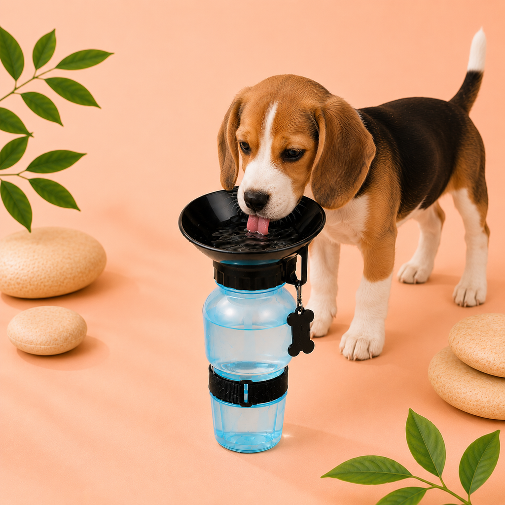 Pet Sipper Portable Aqua Fresh Water Pump Bowl Bottle Mug Cup for Pet